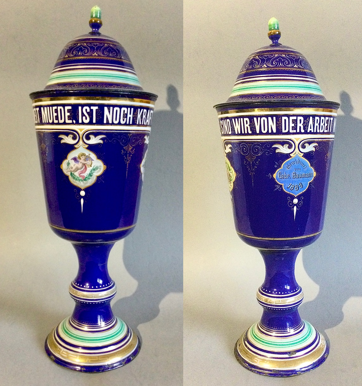 Pokal, gewidmet von Gebr. Baumann 1889