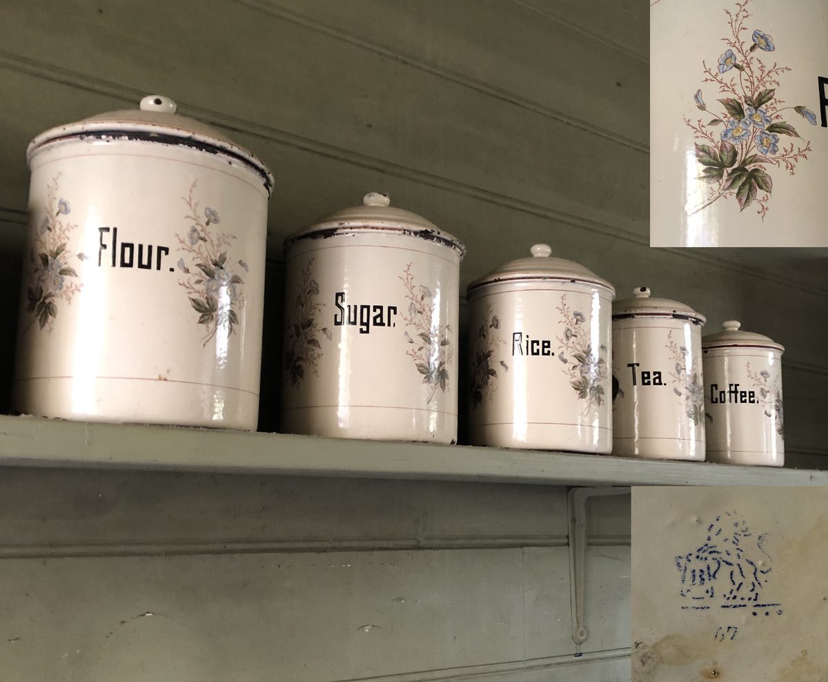 Vorratsbüchsen-Set (Flour, Sugar, Rice, Tea, Coffee)