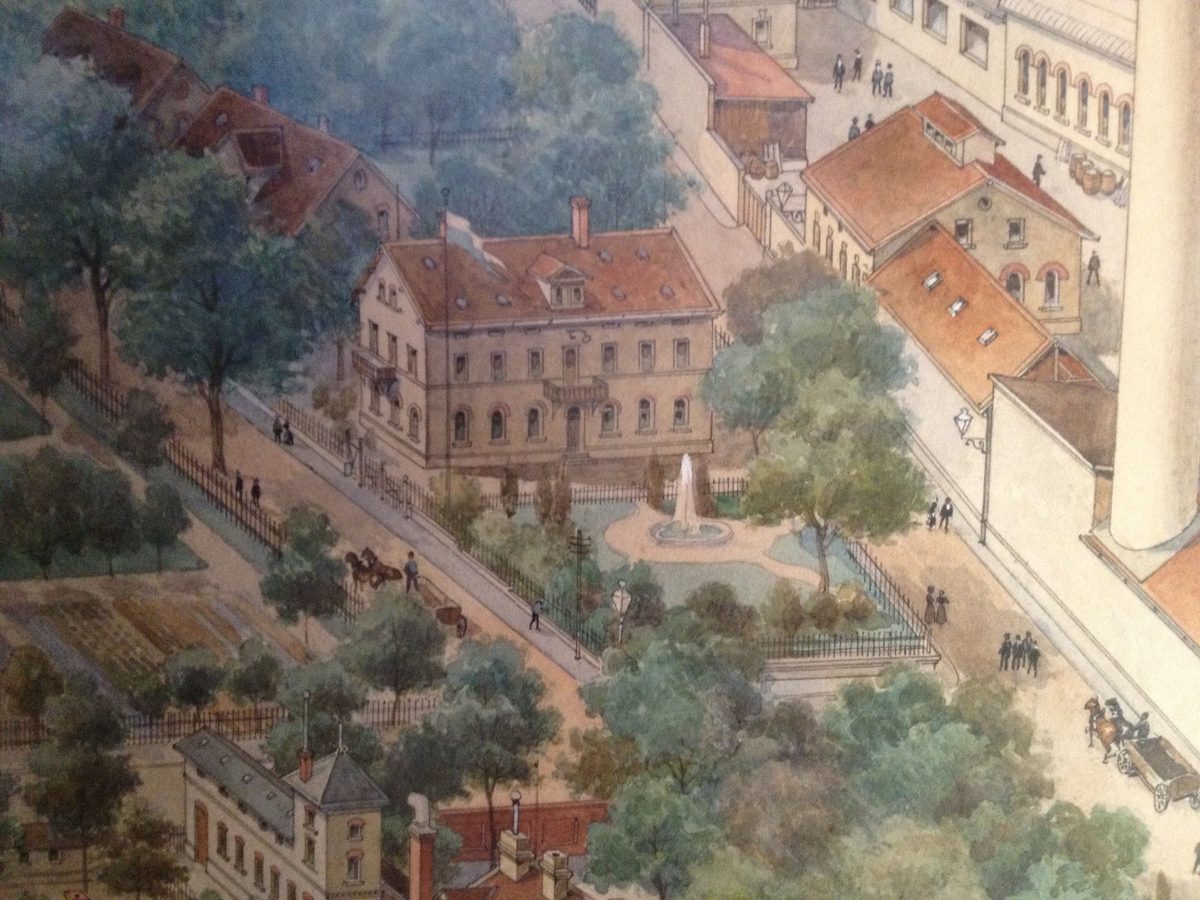 1910 Ausschnitt aus Firmengemälde