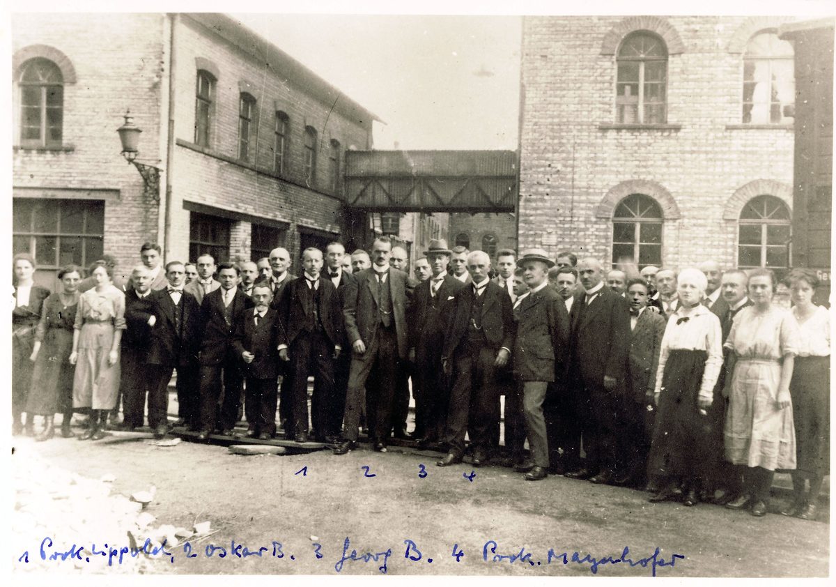 1919ca Beschriftung Werner Baumann