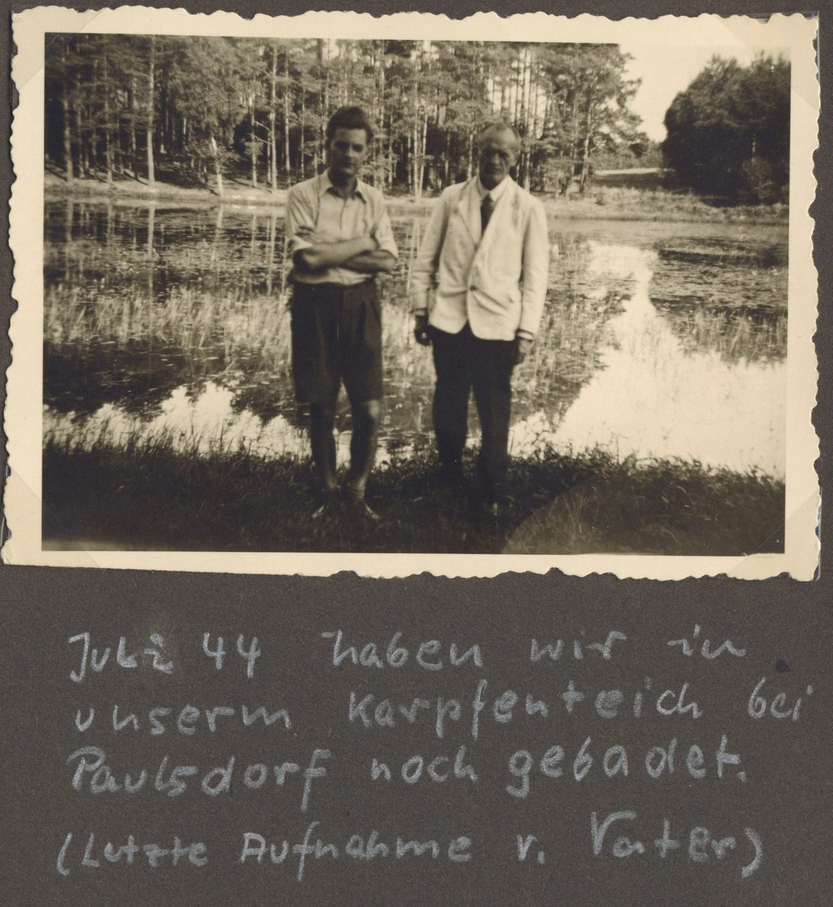 1944 letztes Foto von Oskar