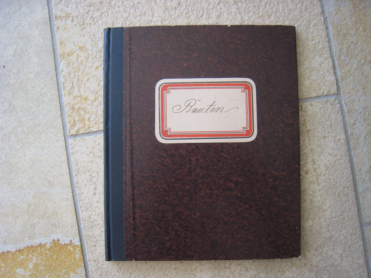 Ausgabenbuch für den Bau des Hauses