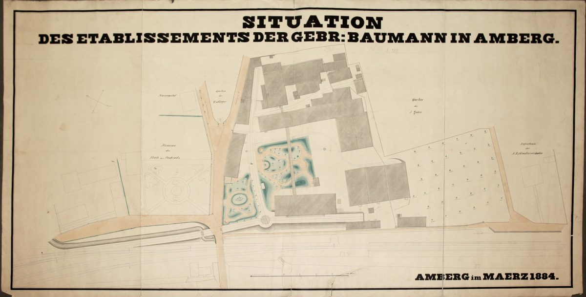Plan der Firma 1884 [Quelle Archiv Museum Theuern]